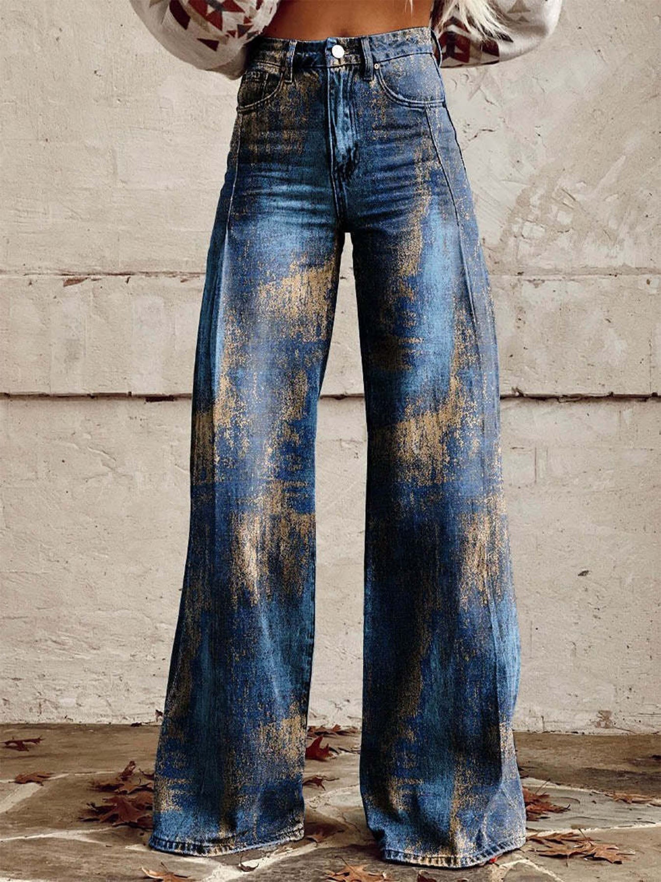 Vorioal Blue Gold Pants