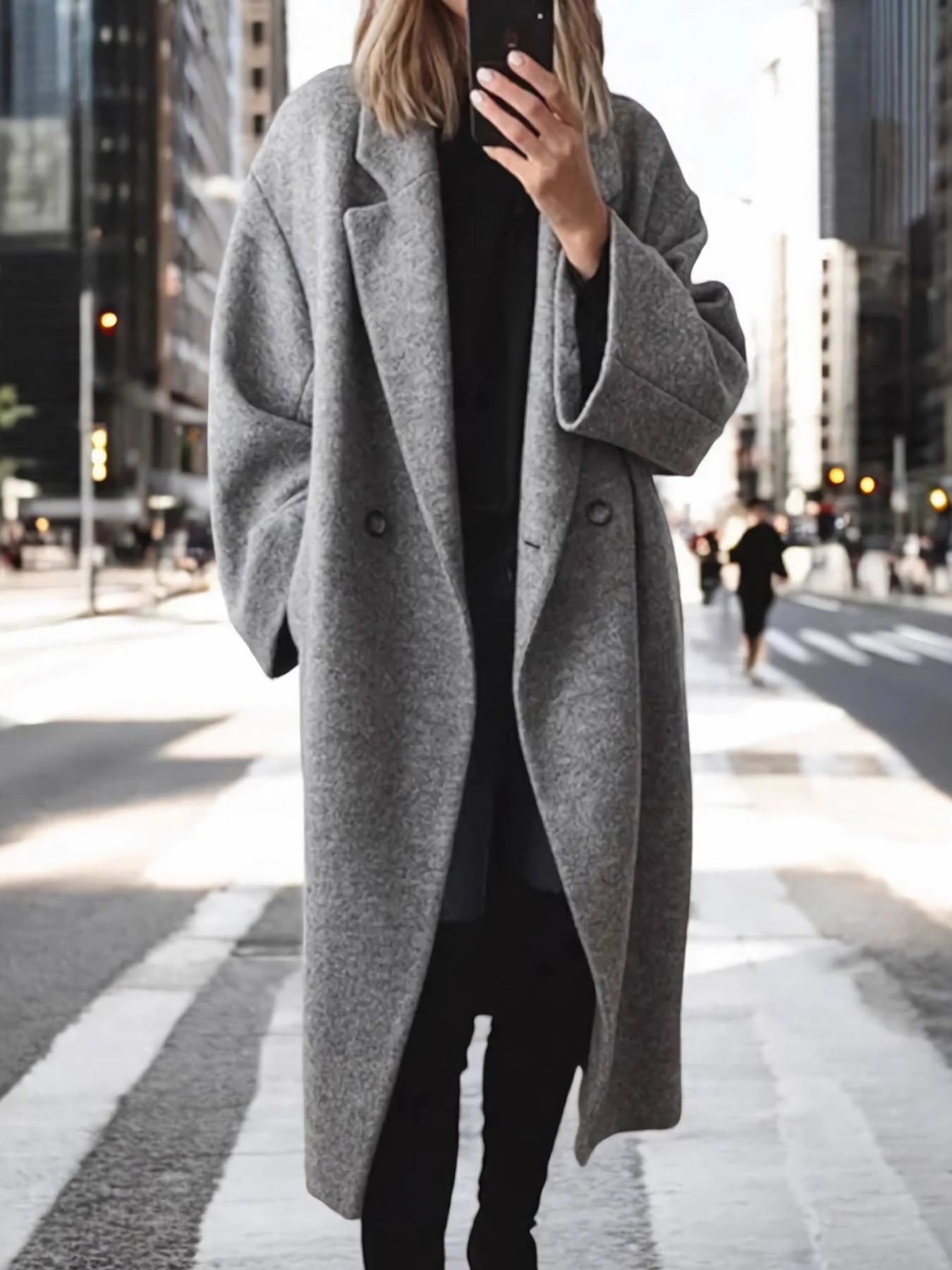 Vorioal Woolen Trench Long Coat