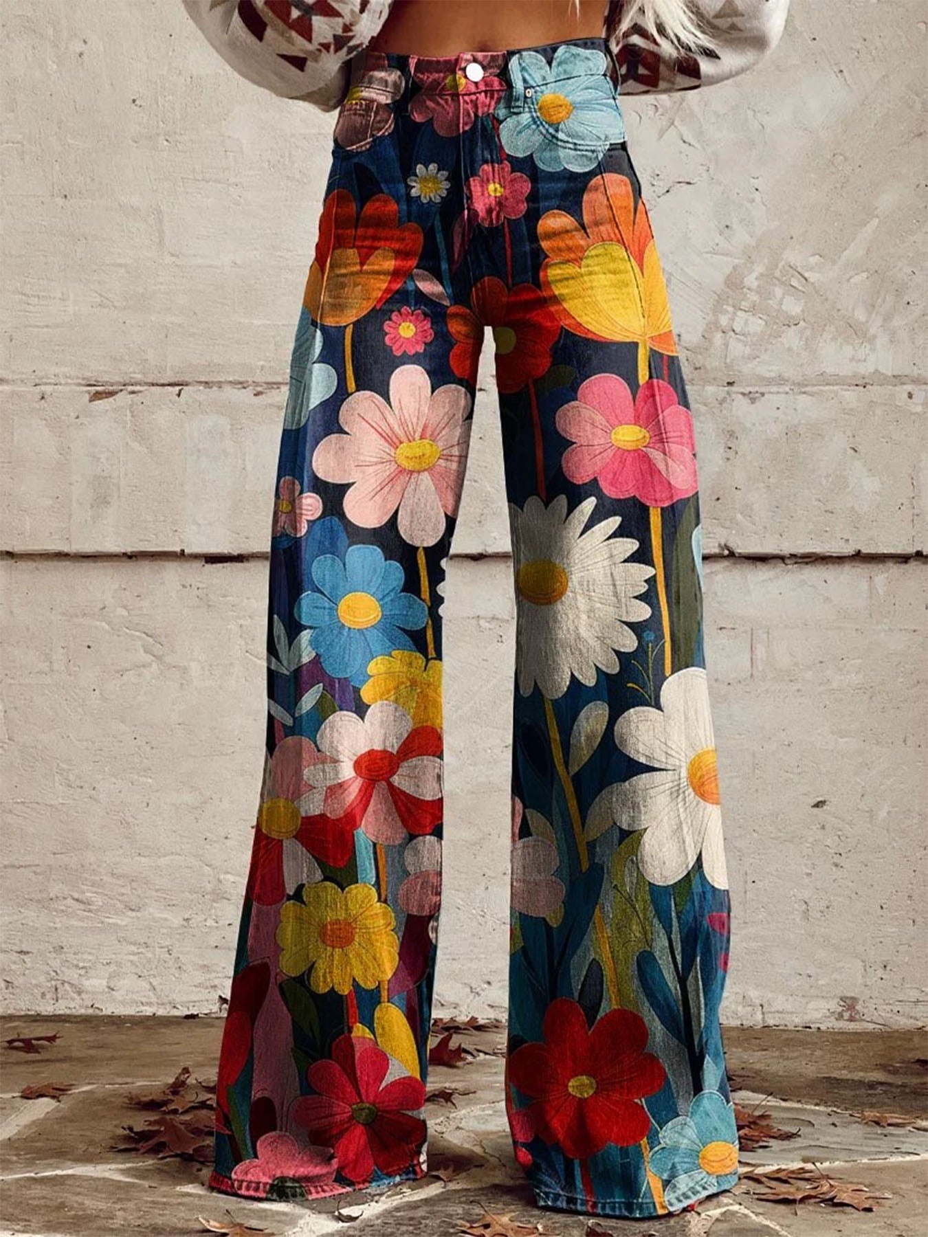 Vorioal Floral Print Pants