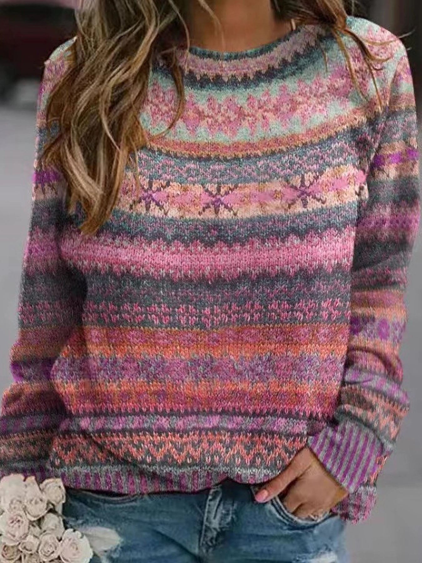 Vorioal Street Loose Sweater