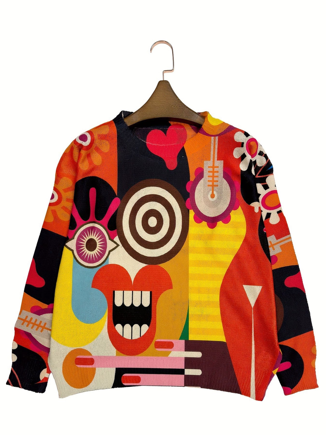 Exaggerated Cartoon Fun Sweater