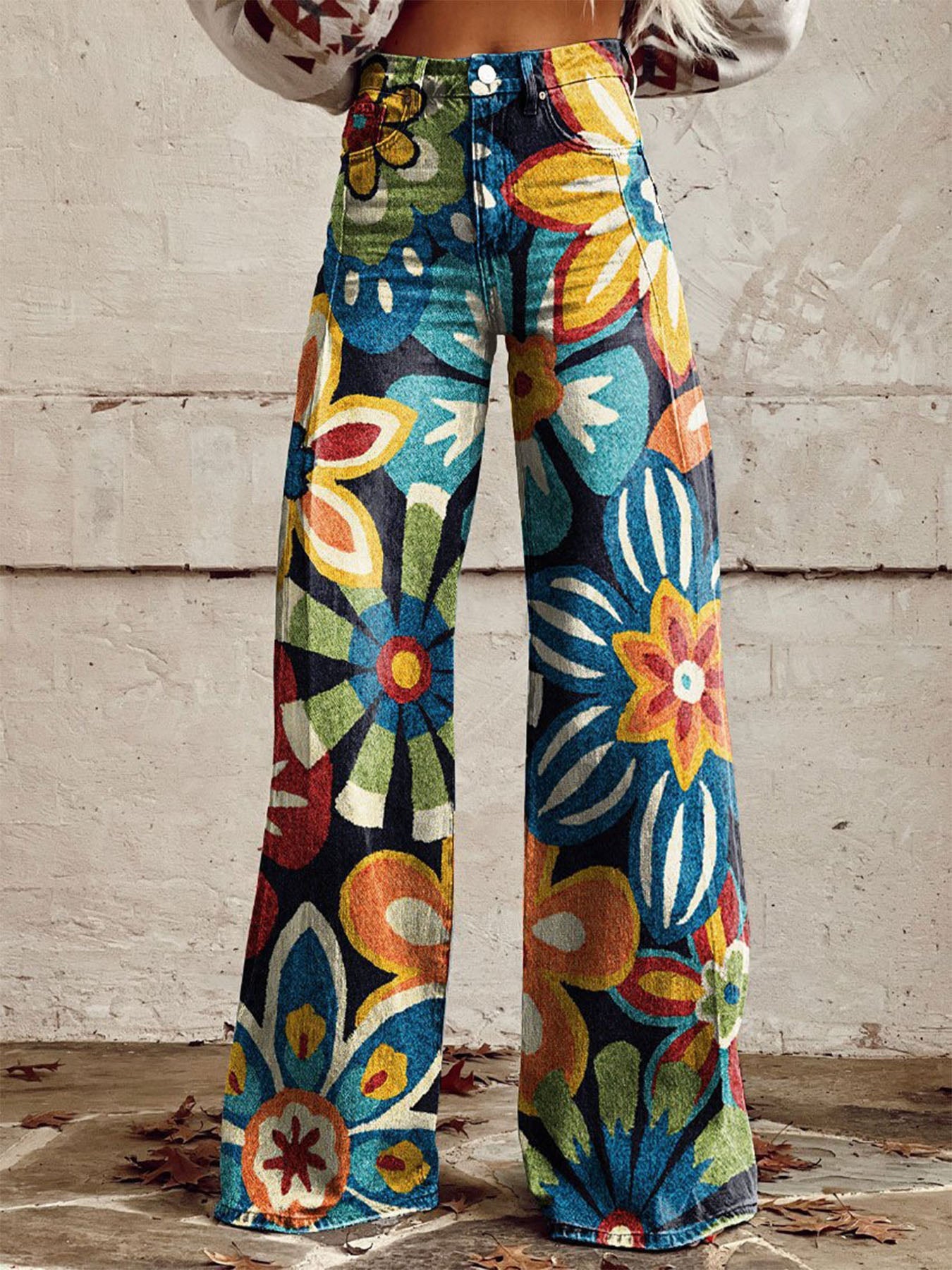 Vorioal Big Flower Pants