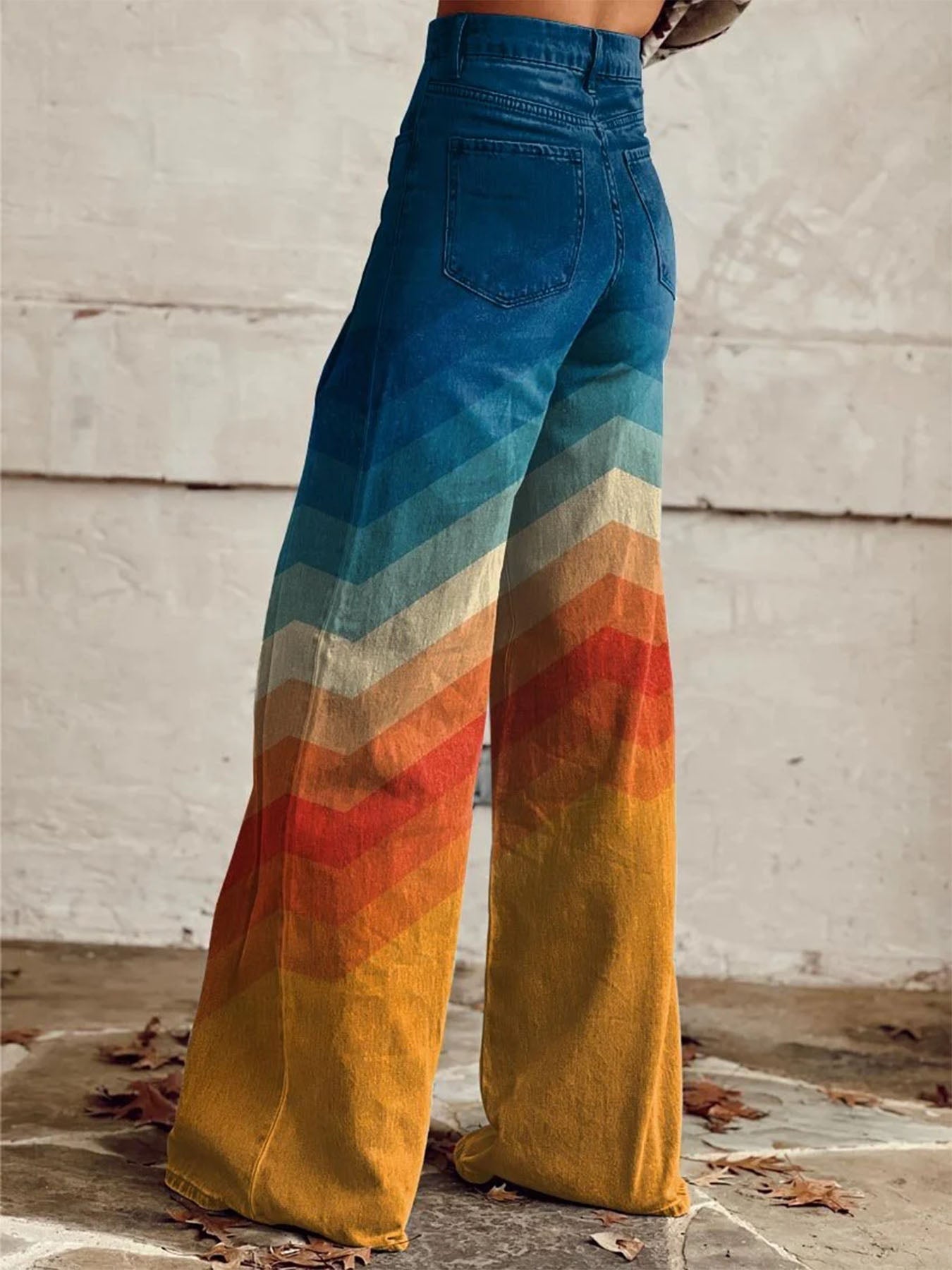 Vorioal Stripes Print Pants