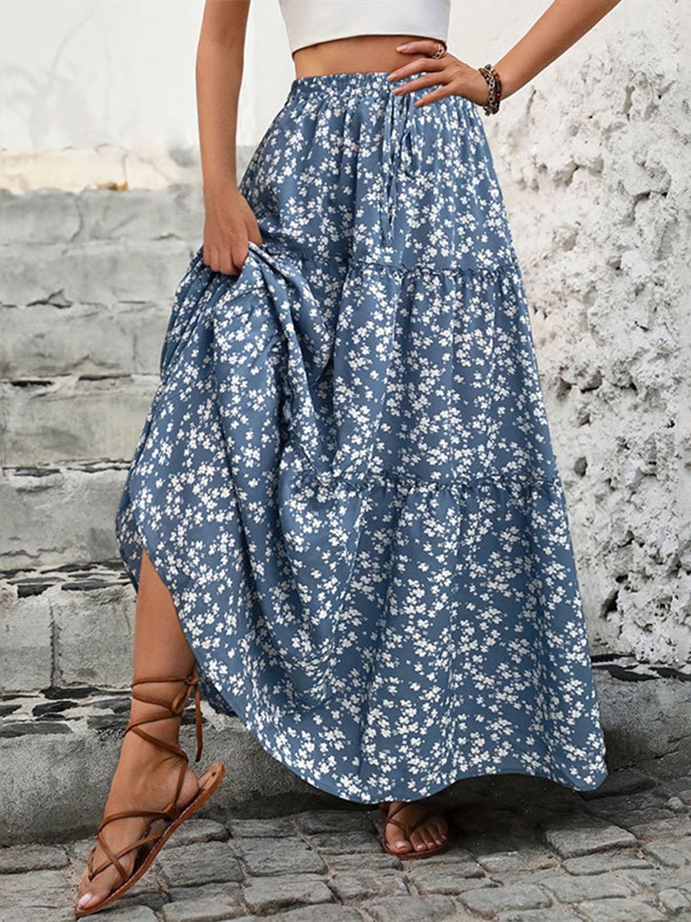 Vorioal Delicate Floral Skirt