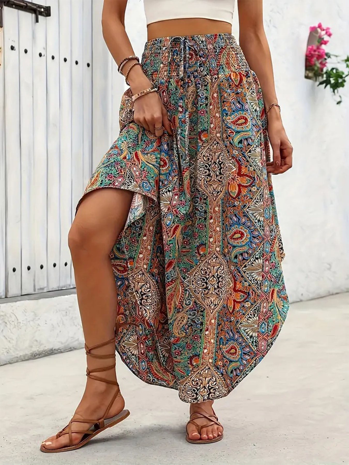 Vorioal Boho Ethnic Skirt