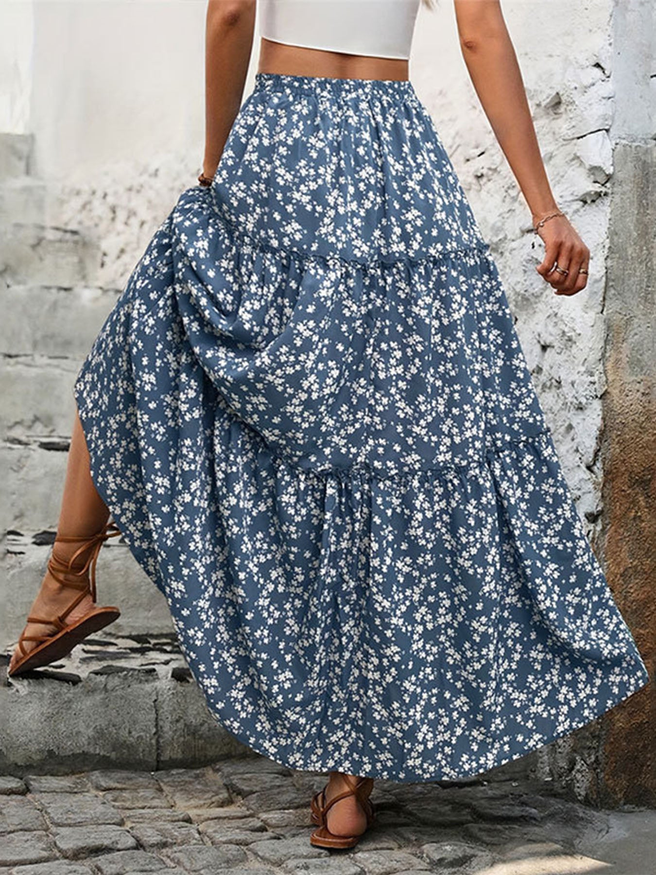 Vorioal Delicate Floral Skirt