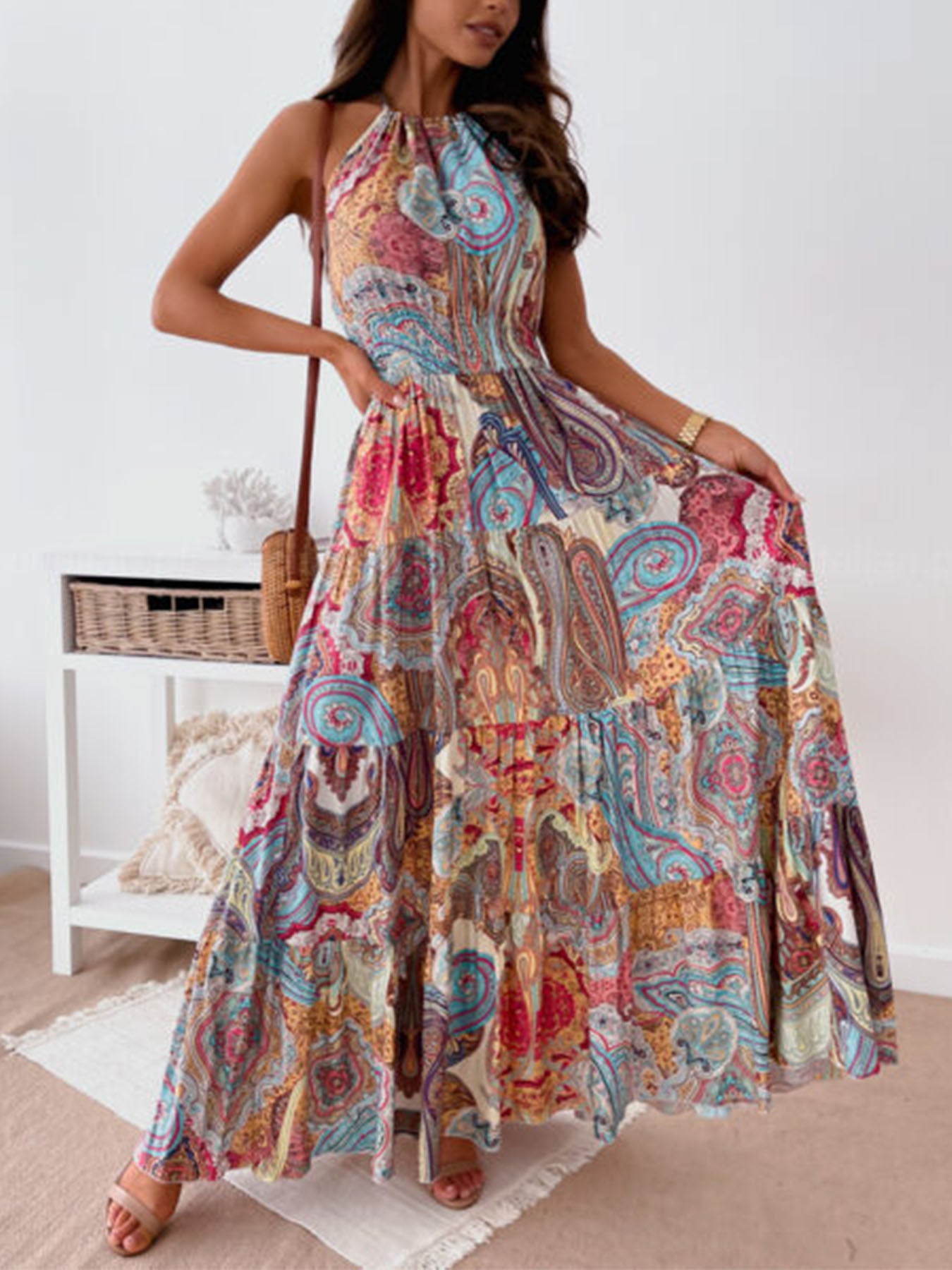 Bold Artisan Maxi Dress