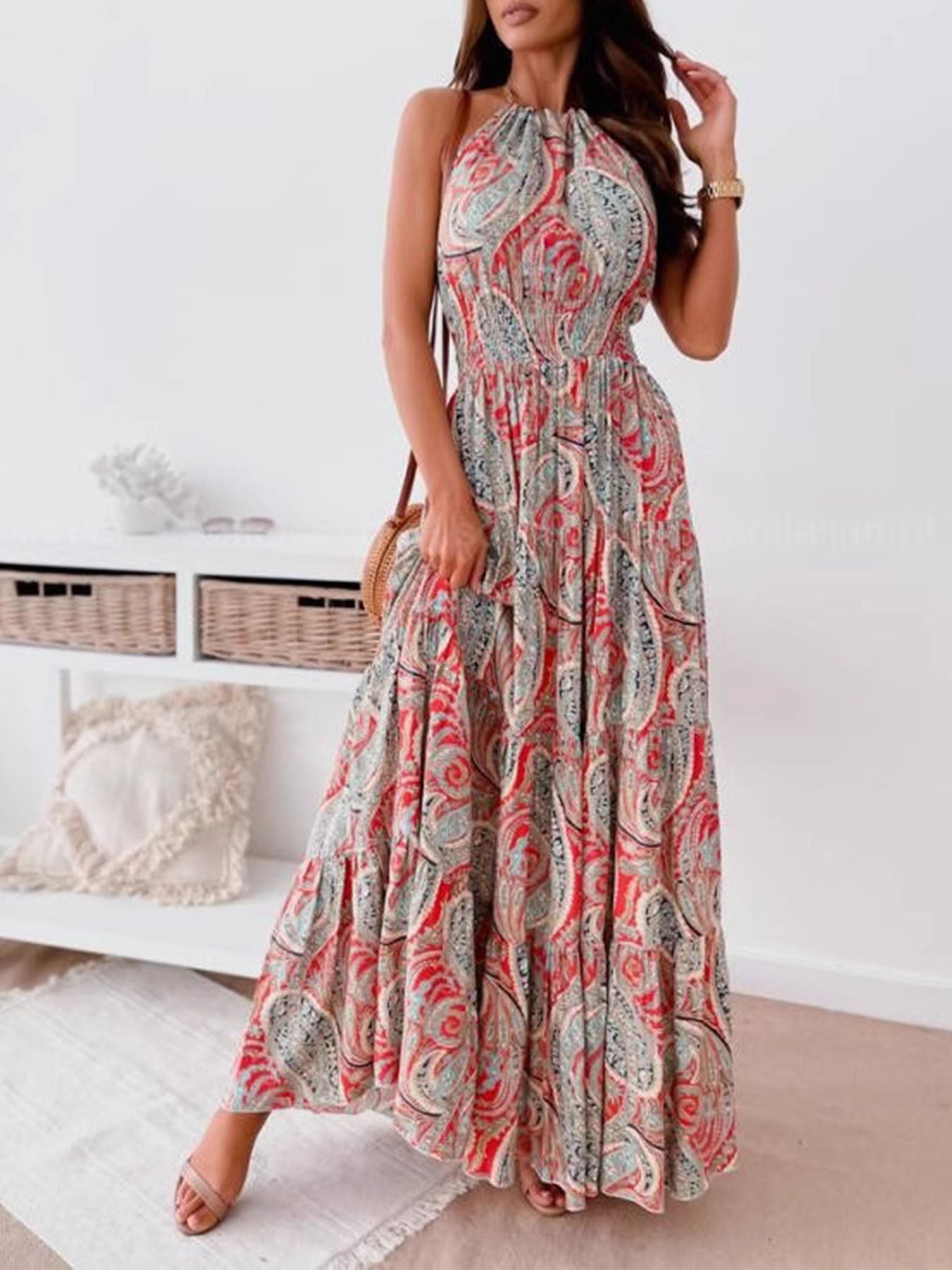 Bold Artisan Maxi Dress