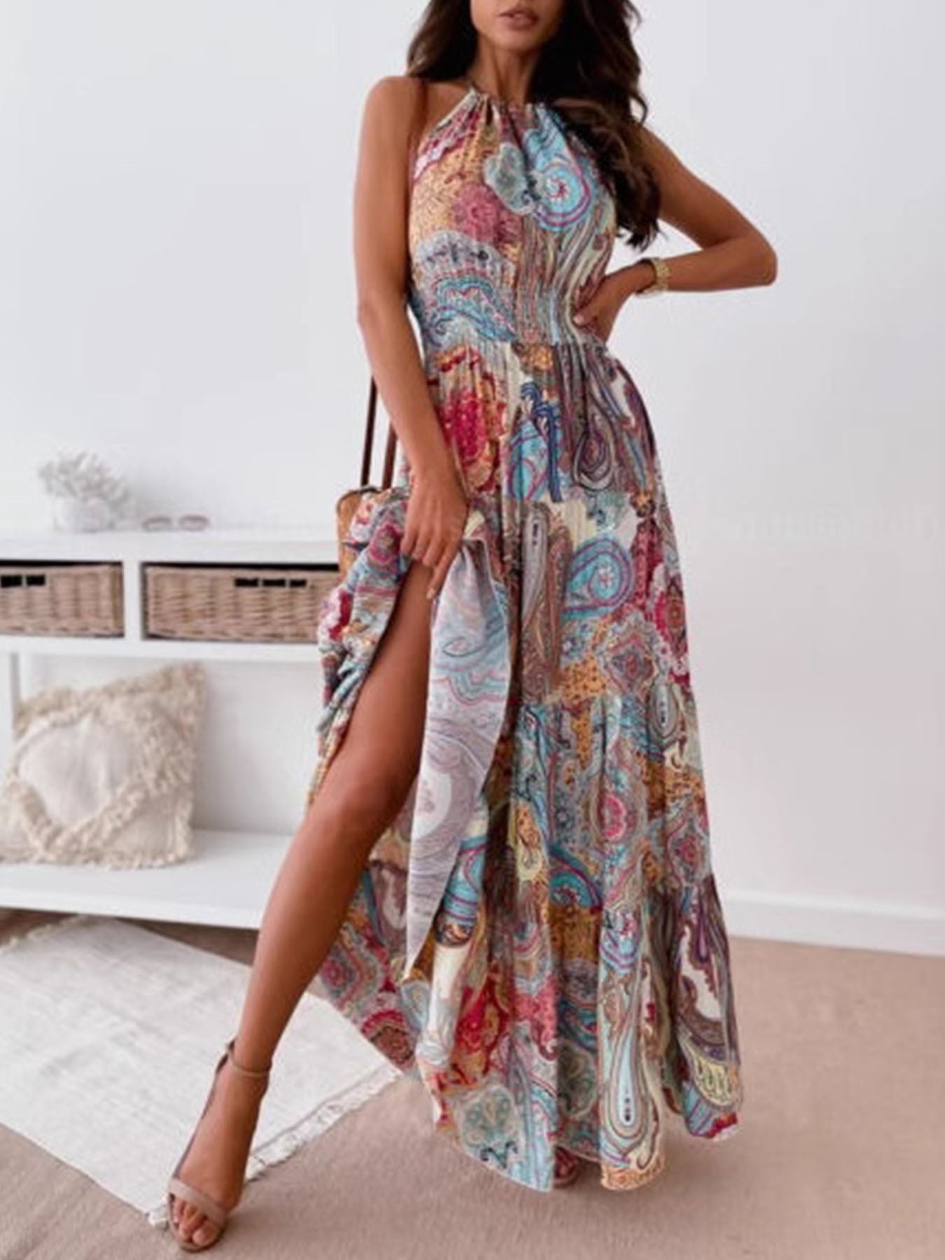 Bold Artisan Maxi Dress