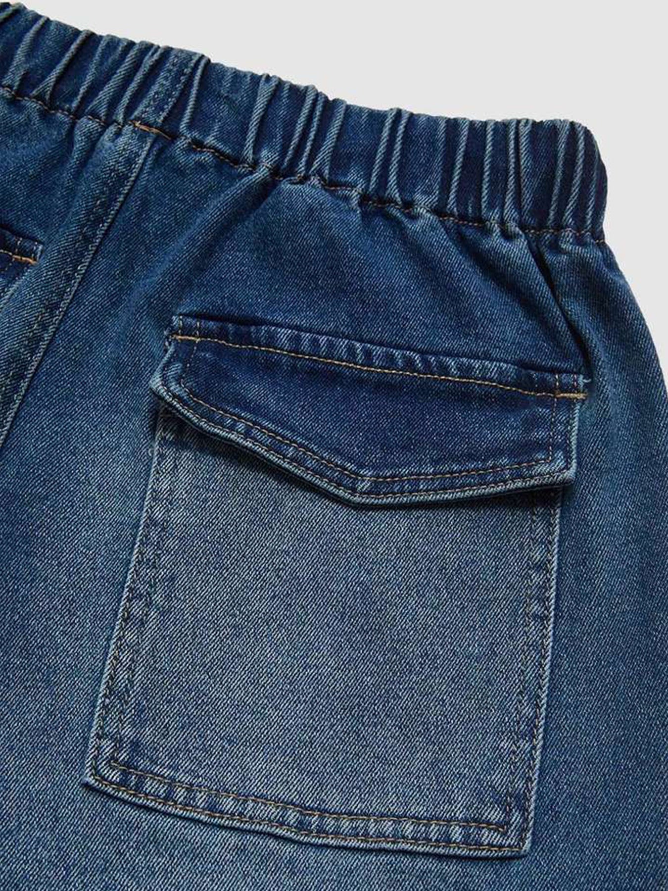 Vorioal Loose Pleated Jeans