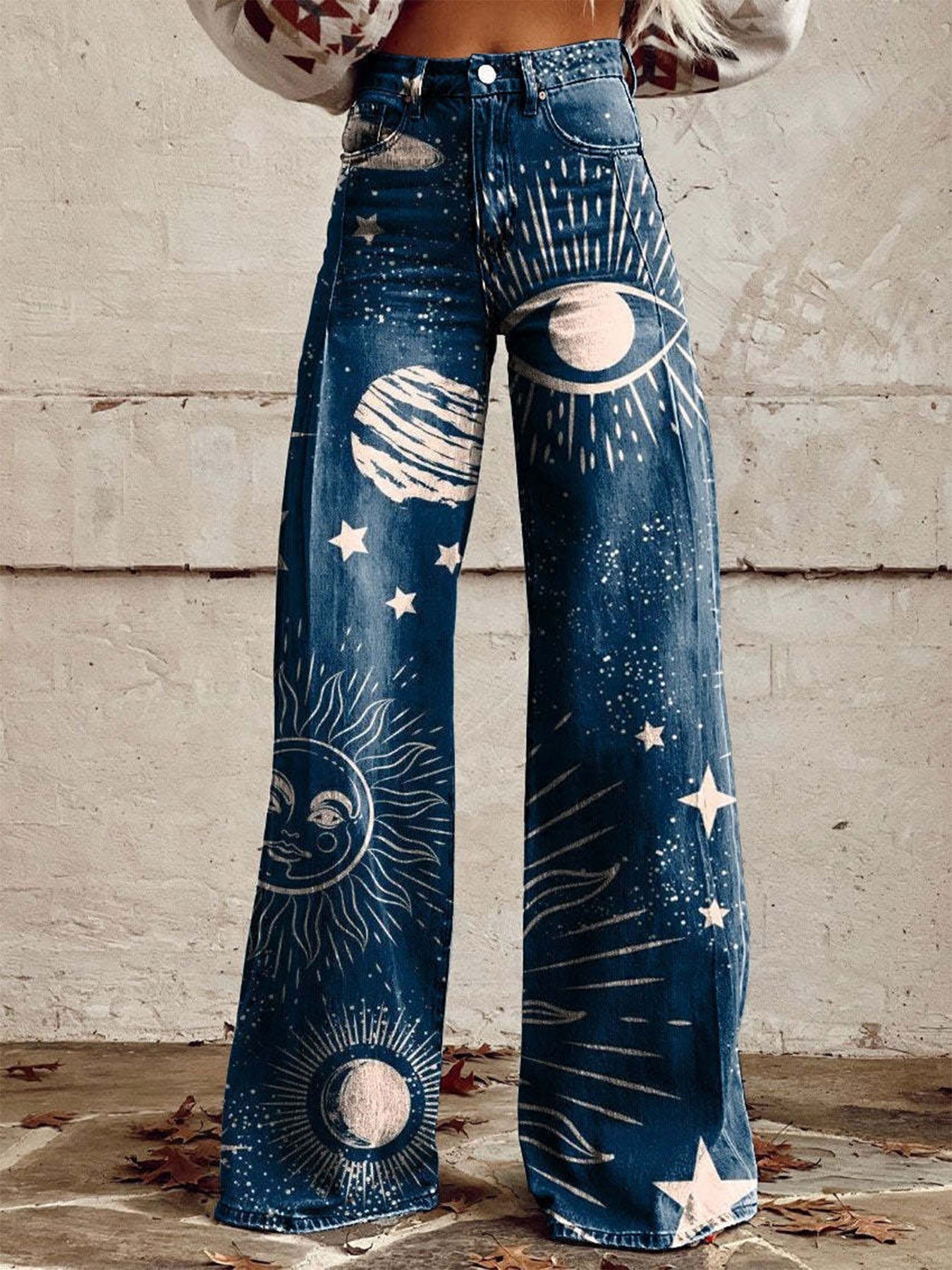 Vorioal Universe Print Pants